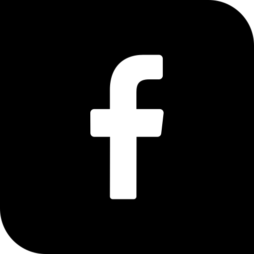 Facebook logo representing social media connections for E.B. Harding, author of mystery novels, on Palmira Press website.